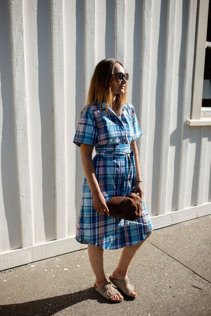 Frances Plaid Cotton Dress - H&S Heritage