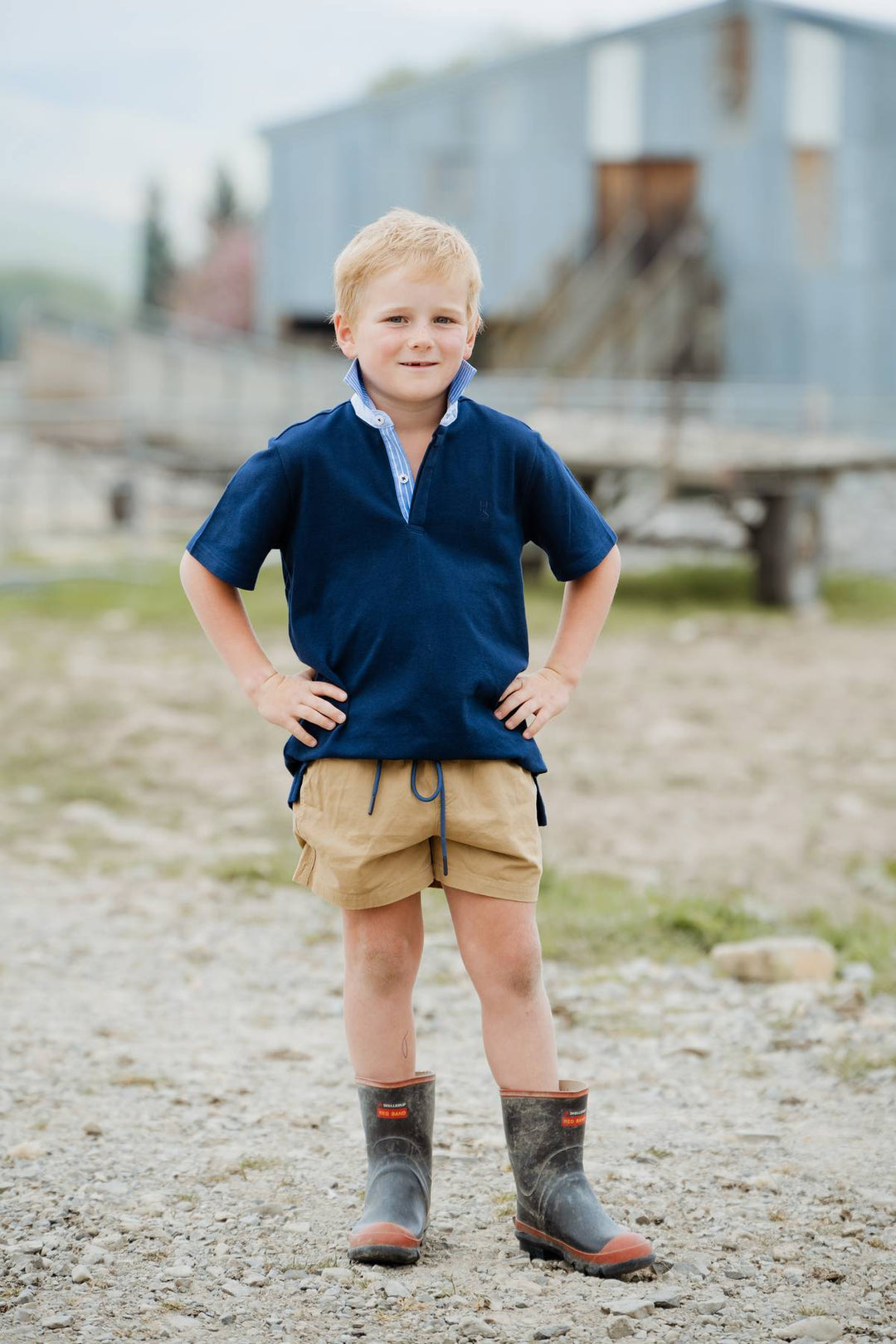 Freddie Polo in Navy - H&S Heritage