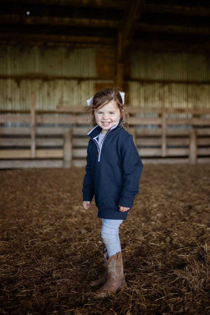 Georgie 1/4 Zip with Chambray - H&S Heritage