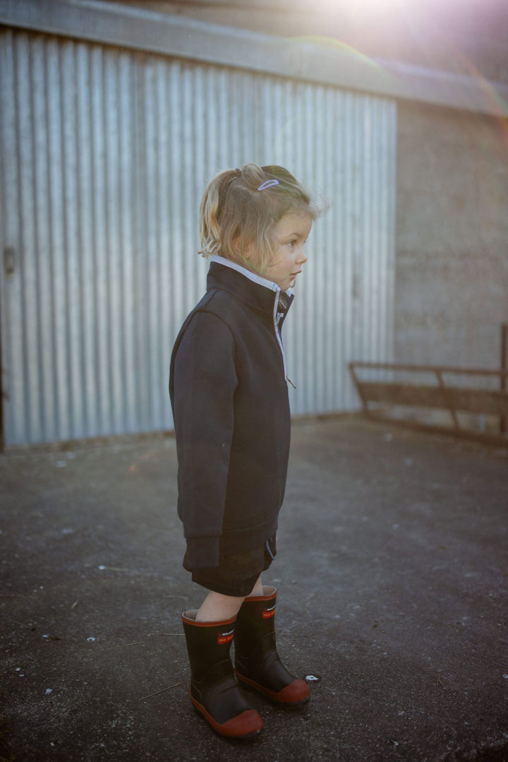 Georgie 1/4 Zip with Chambray - H&S Heritage