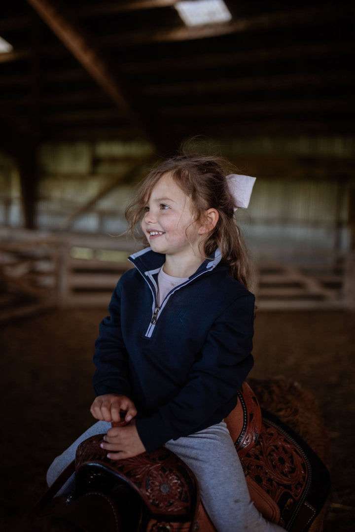 Georgie 1/4 Zip with Chambray - H&S Heritage