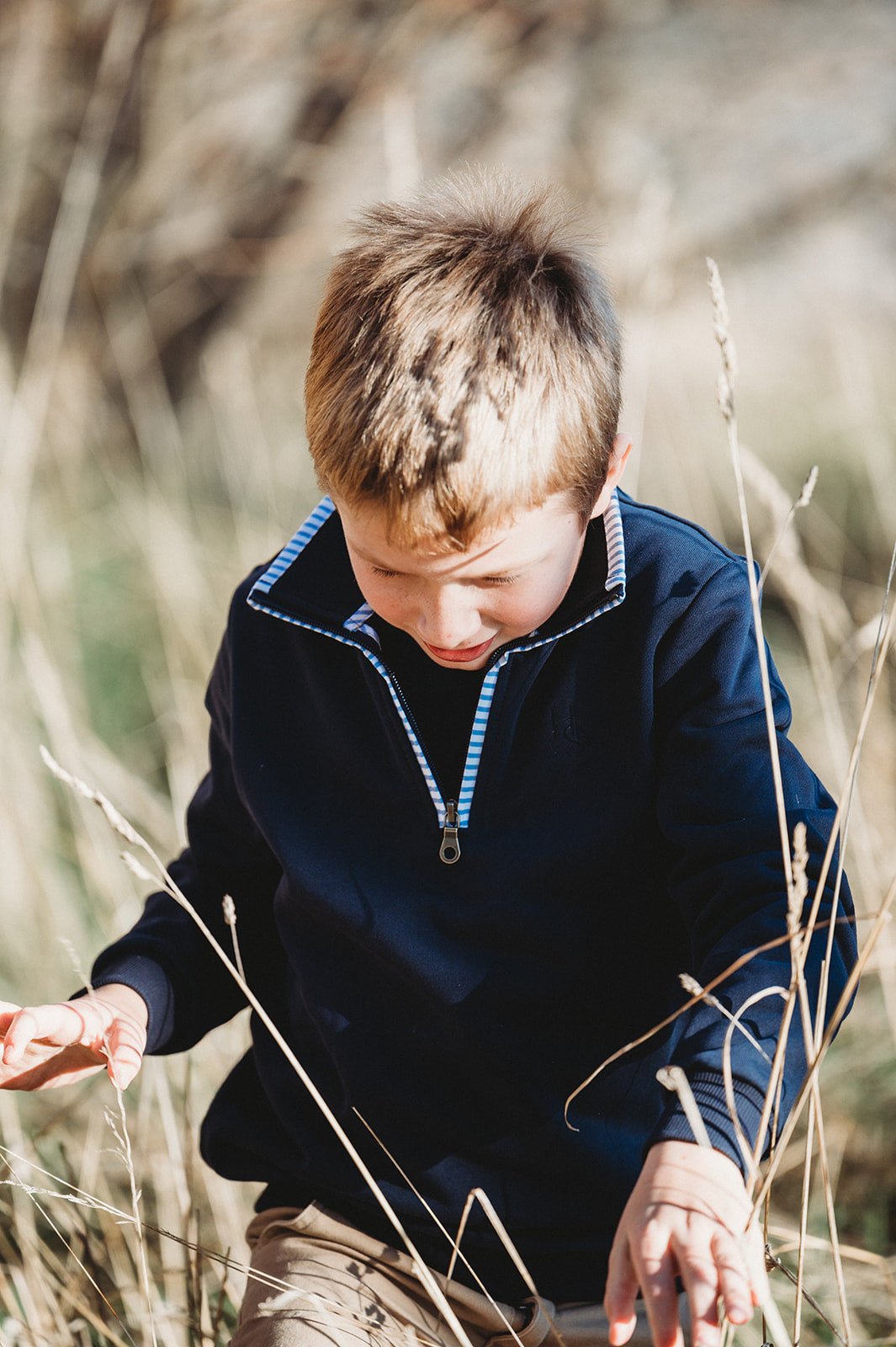 Georgie 1/4 Zip with Stripe - H&S Heritage