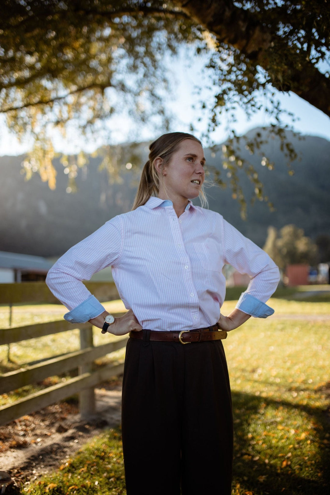 Grace Oxford Cotton Shirt - H&S Heritage