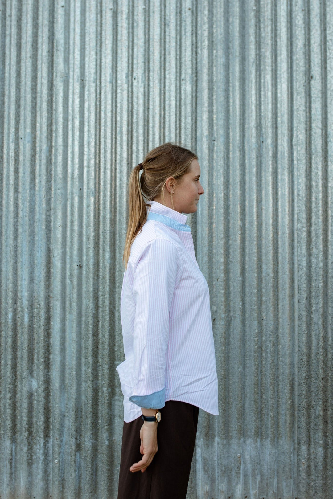 Grace Oxford Cotton Shirt - H&S Heritage