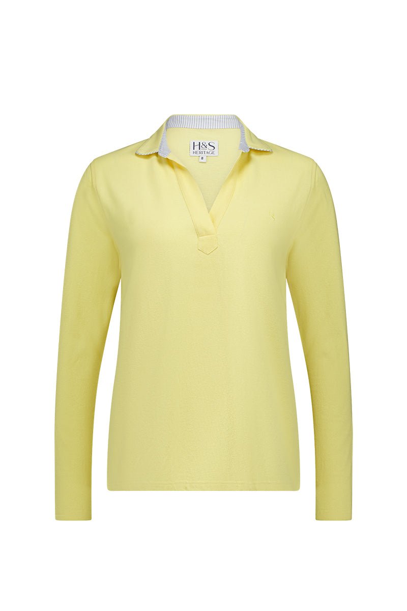 Harriet Polo in Butter - H&S Heritage
