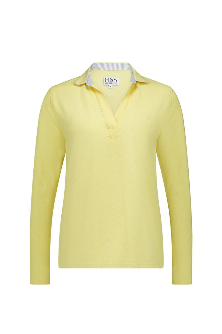 Harriet Polo in Butter - H&S Heritage