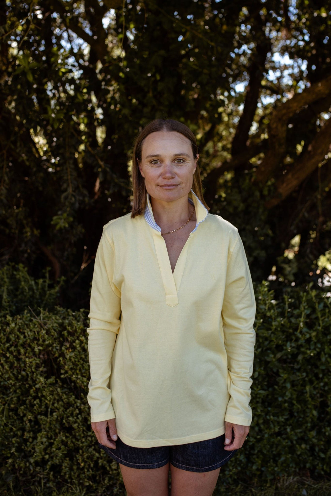 Harriet Polo in Butter - H&S Heritage