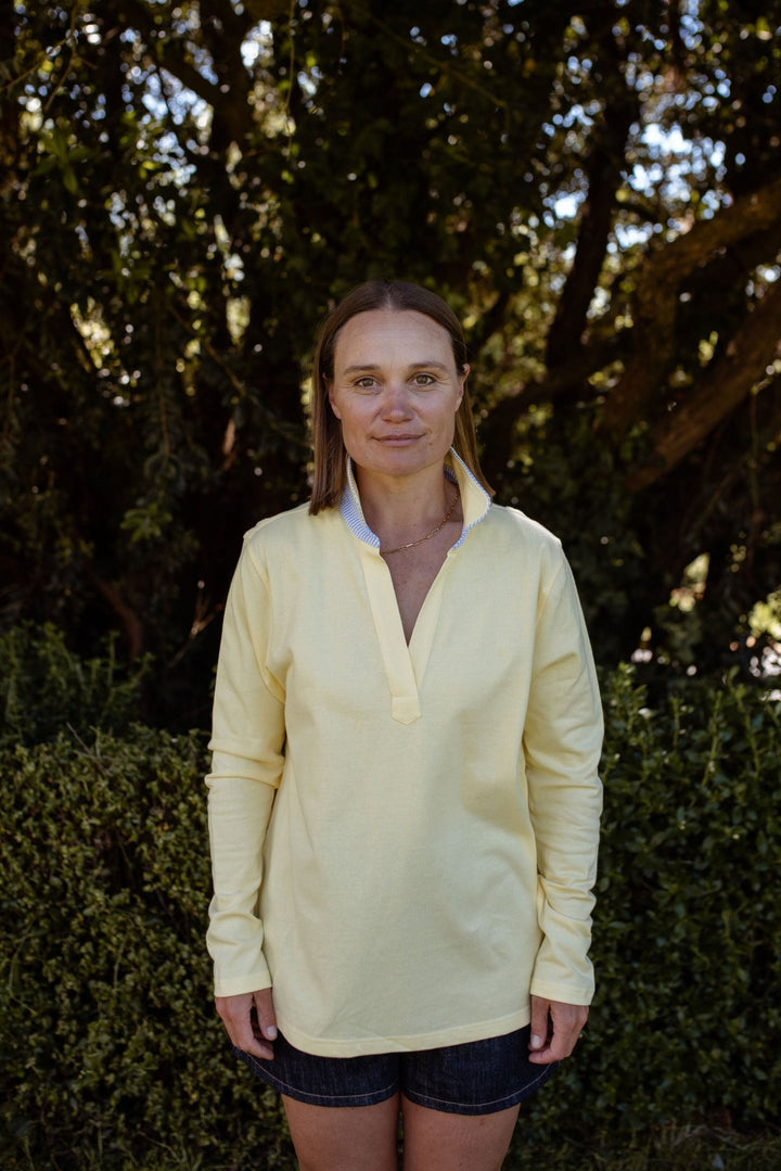 Harriet Polo in Butter - H&S Heritage
