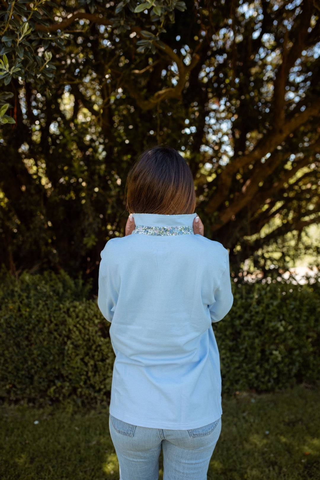 Harriet Polo in Light Blue - H&S Heritage