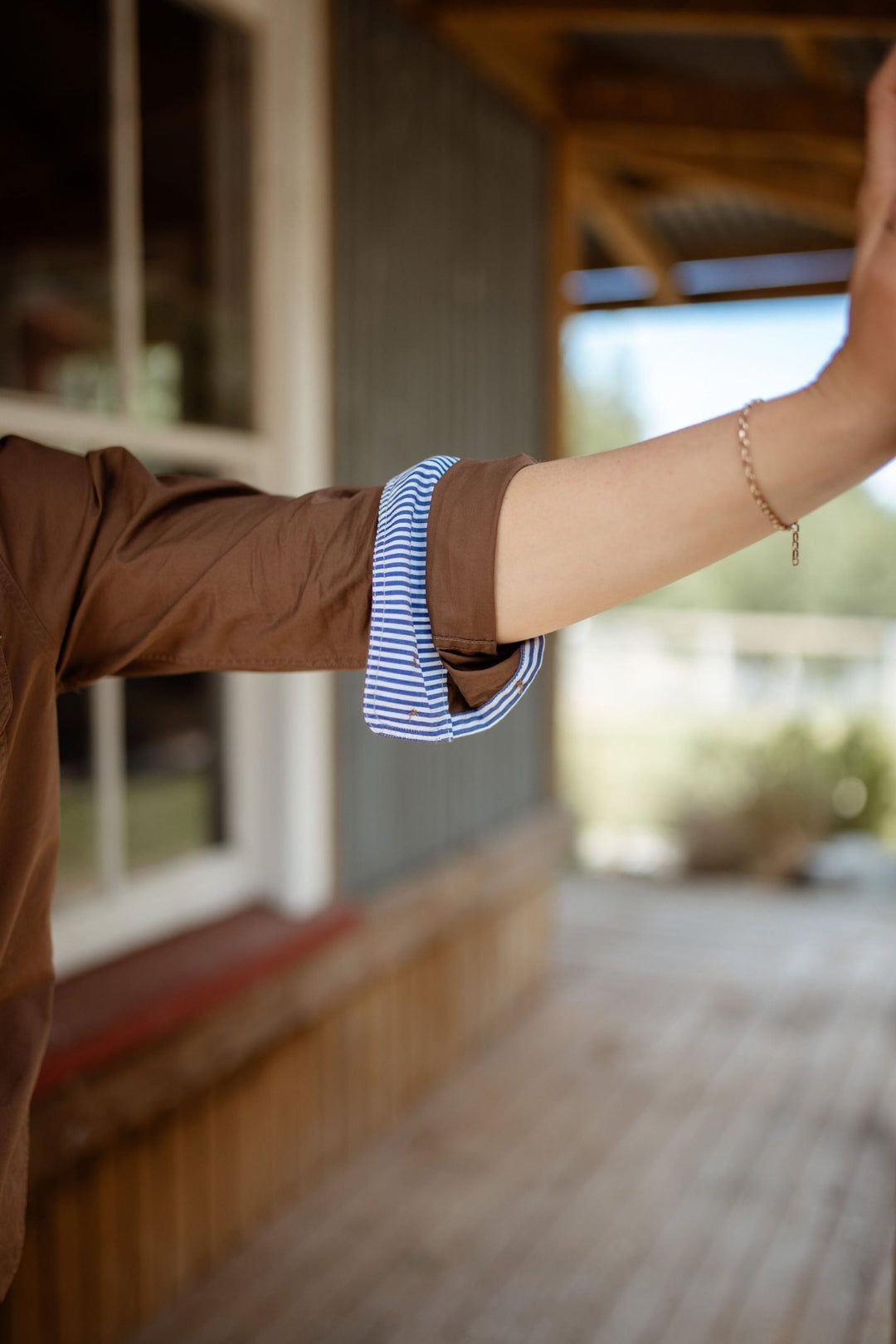 Heidi Workshirt in Chocolate - H&S Heritage