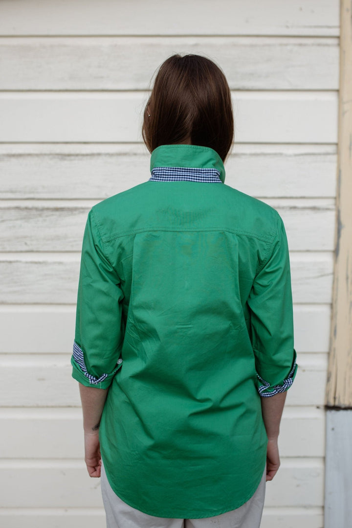 Heidi Workshirt in Emerald Green - H&S Heritage