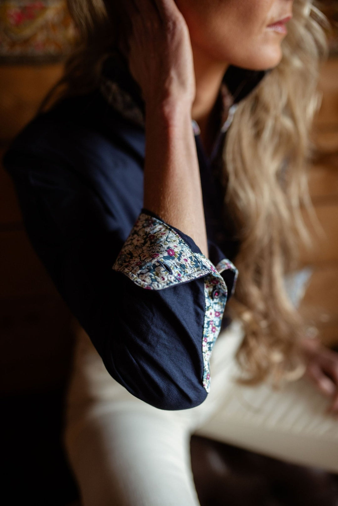 Heidi Workshirt in Navy Oxford Cotton - H&S Heritage