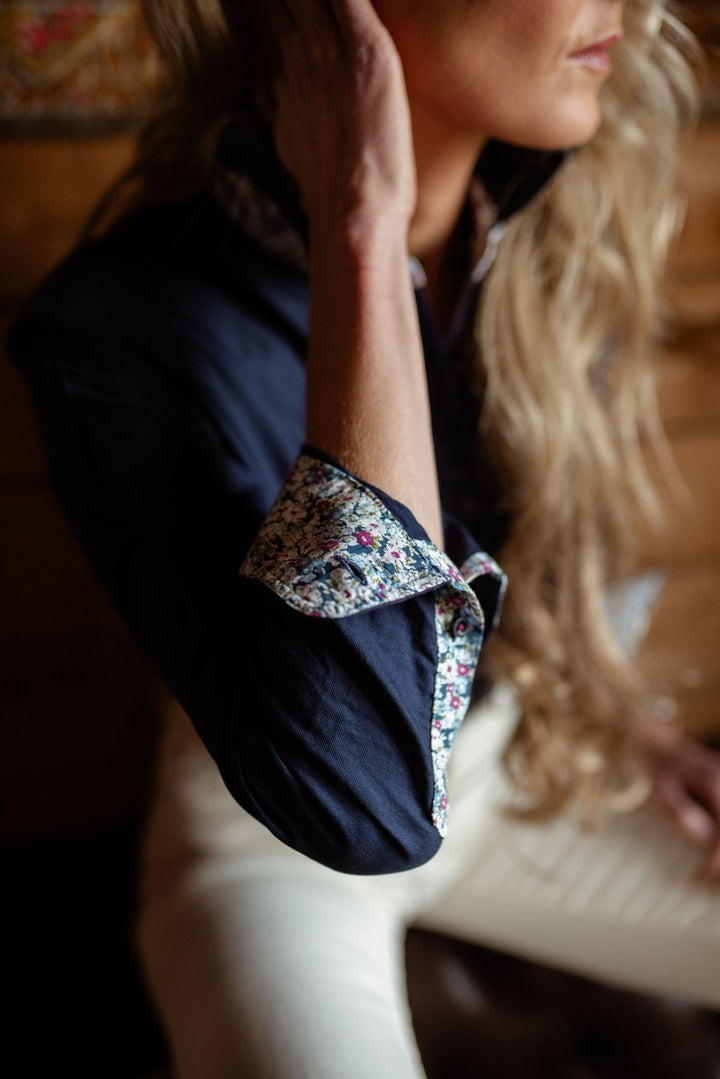 Heidi Workshirt in Navy Oxford Cotton - H&S Heritage