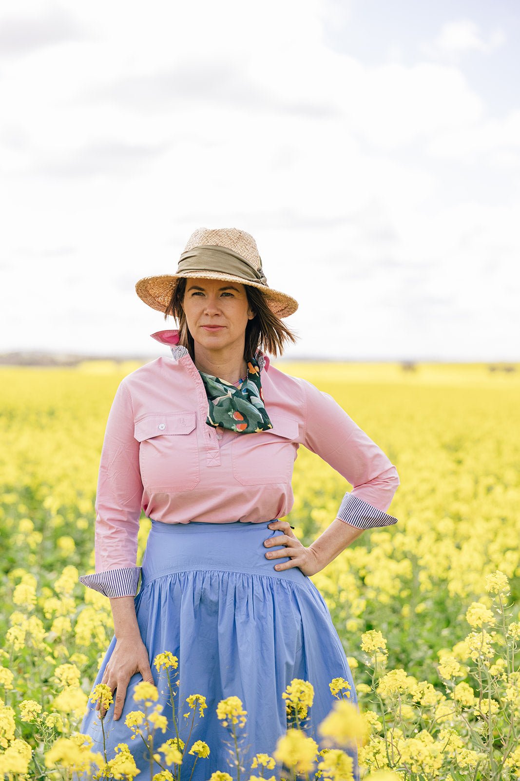 Heidi Workshirt in Pink - H&S Heritage