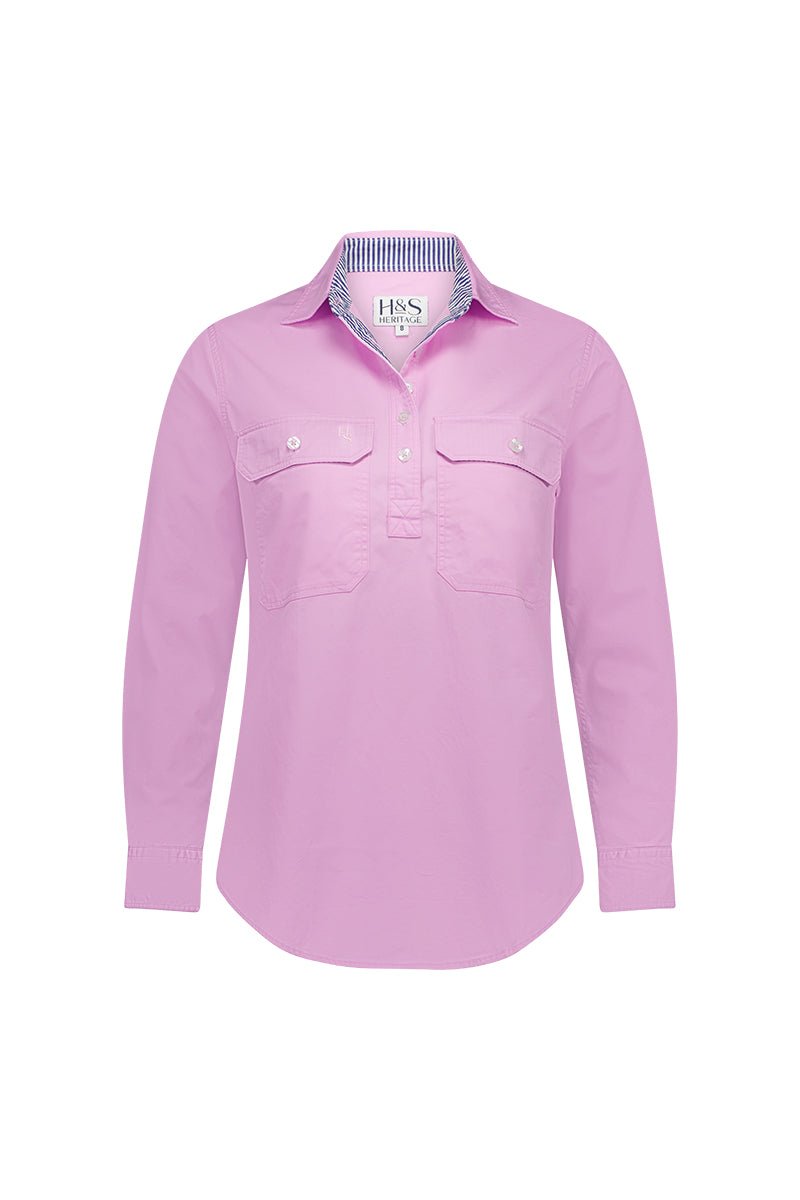 Heidi Workshirt in Pink - H&S Heritage