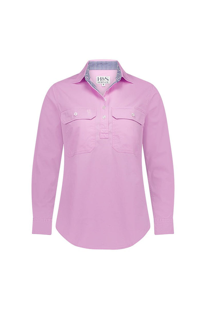 Heidi Workshirt in Pink - H&S Heritage