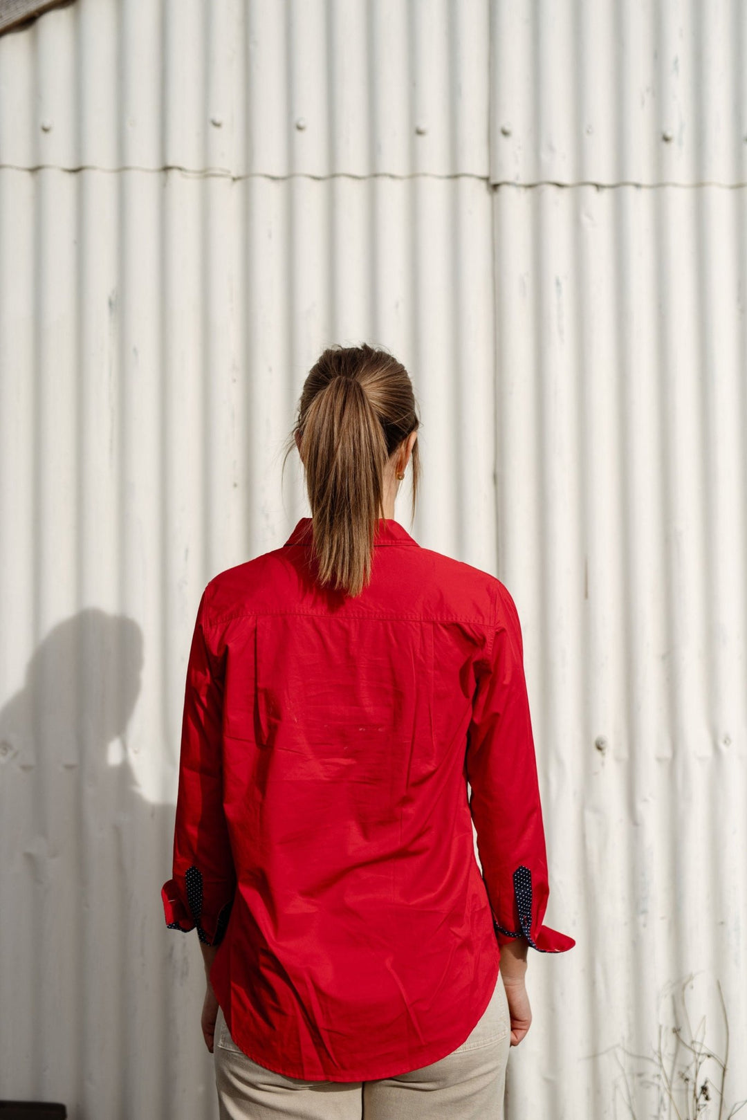 Heidi Workshirt in Red - H&S Heritage