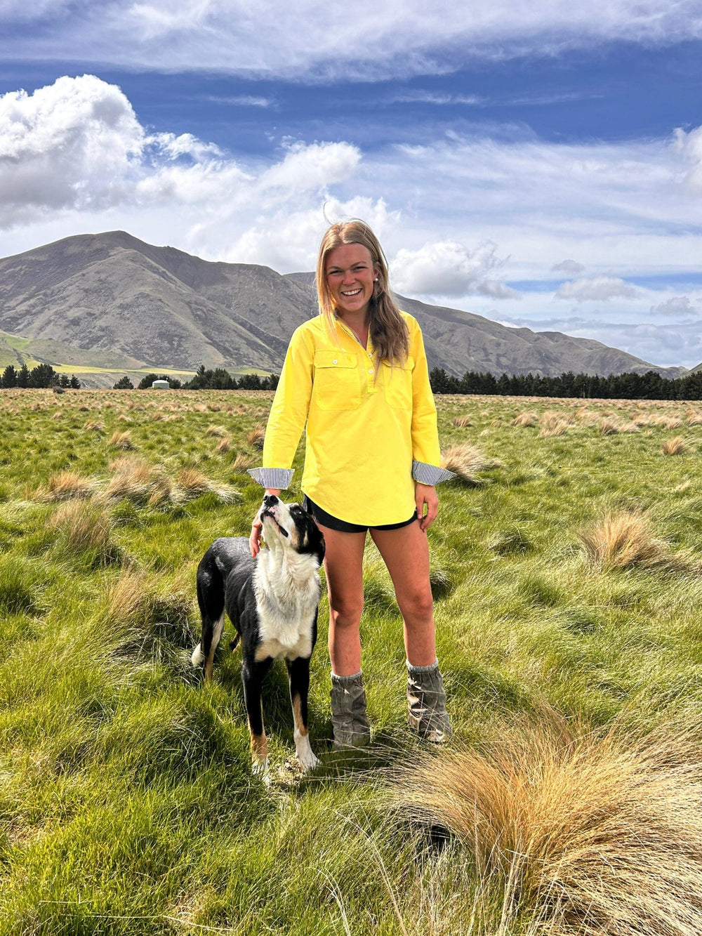 Heidi Workshirt in Yellow - H&S Heritage