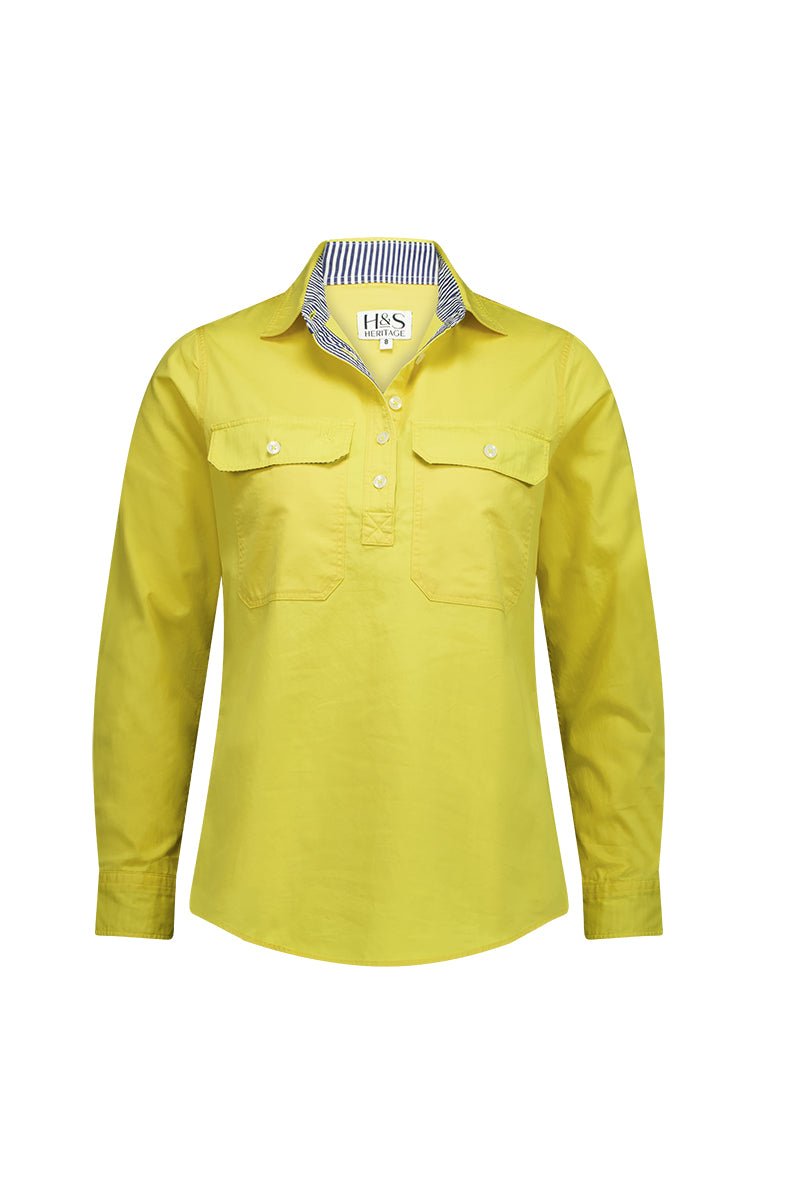 Heidi Workshirt in Yellow - H&S Heritage