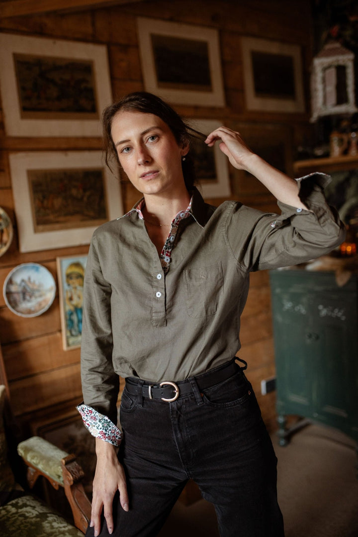 Jenna Linen Cotton Blend Shirt - H&S Heritage