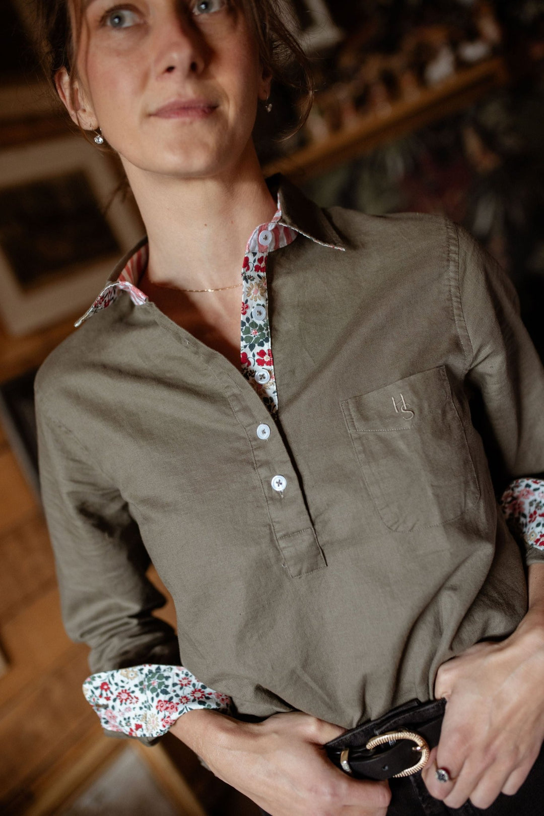 Jenna Linen Cotton Blend Shirt - H&S Heritage