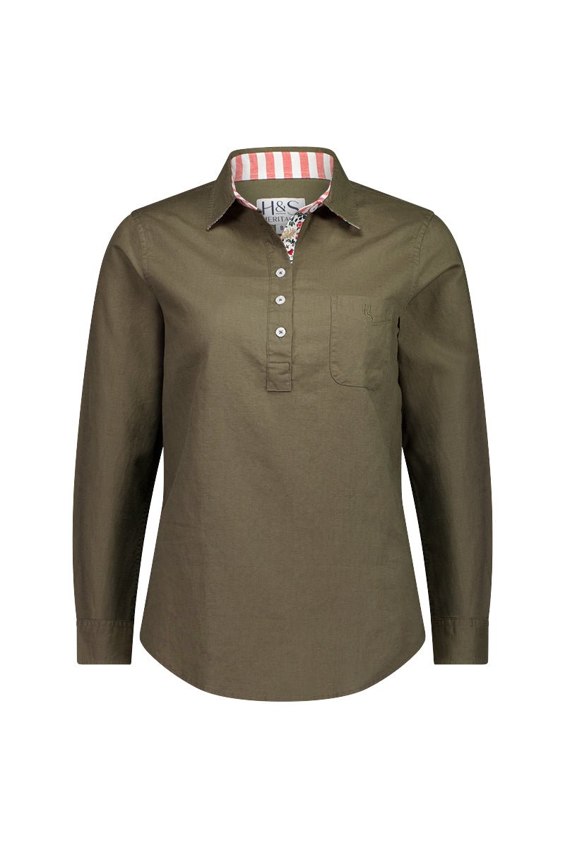 Jenna Linen Cotton Blend Shirt - H&S Heritage