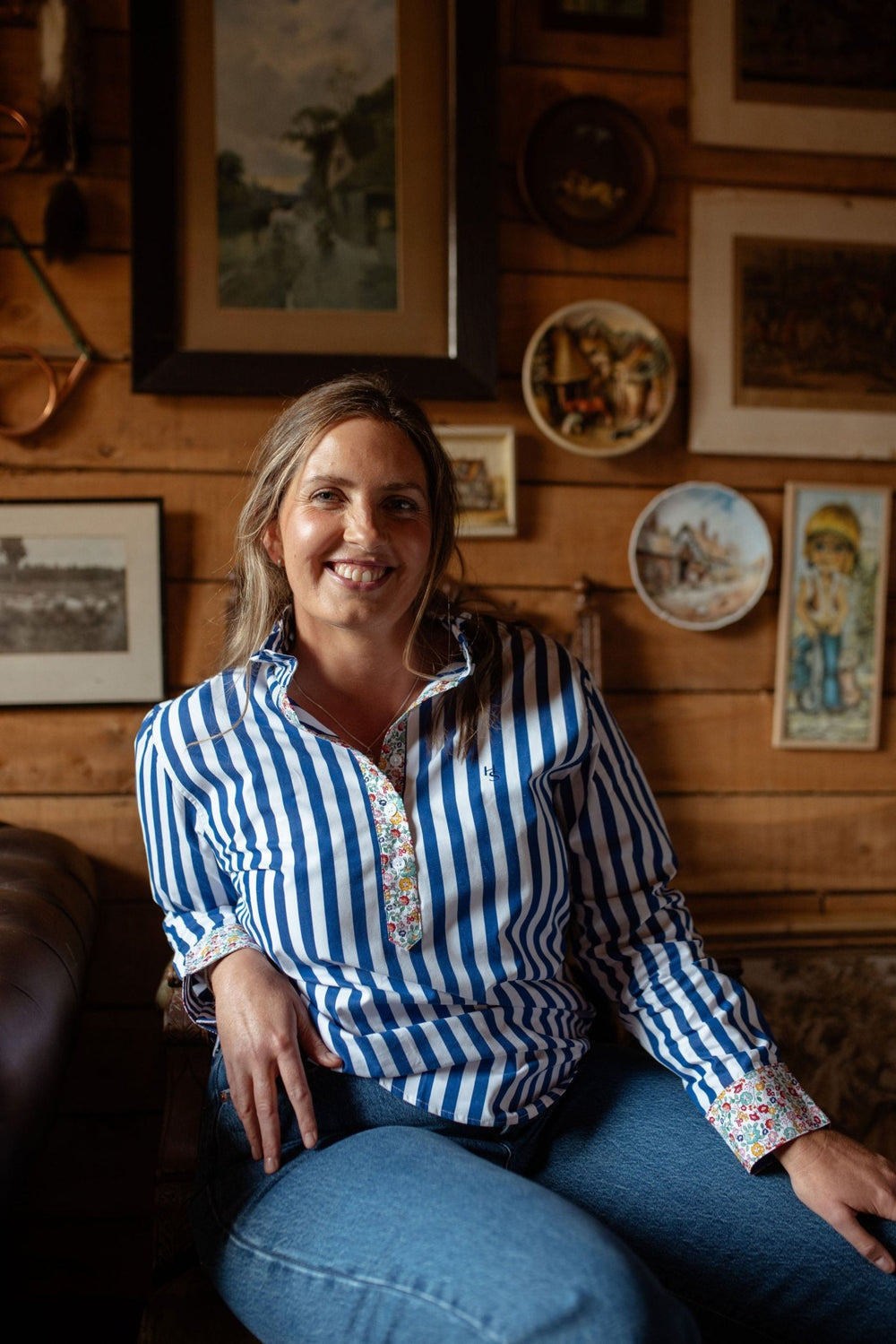 Josie Ruffle Collar Cotton Shirt - H&S Heritage