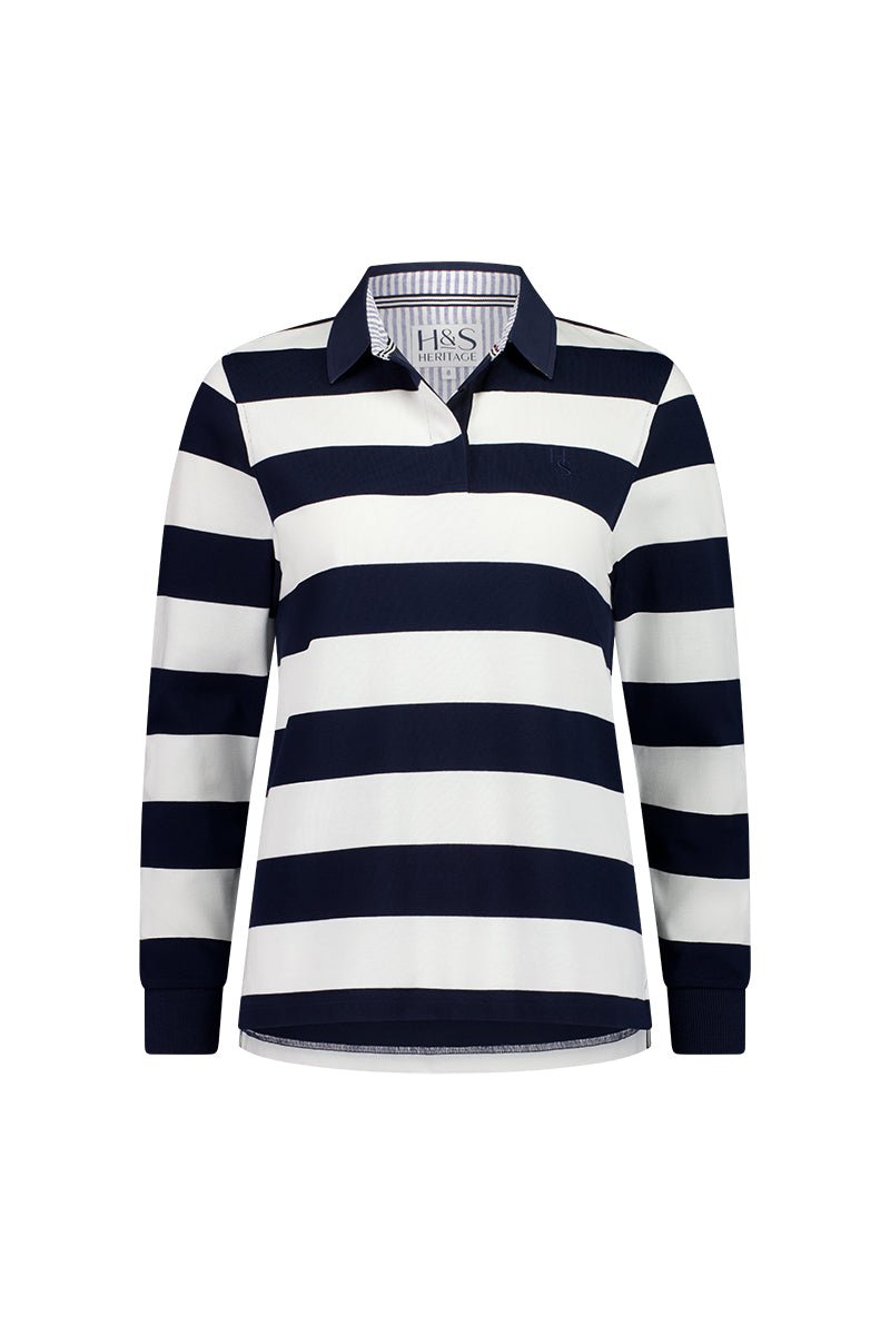 Lucy Rugby in Navy and White Stripe - H&S Heritage