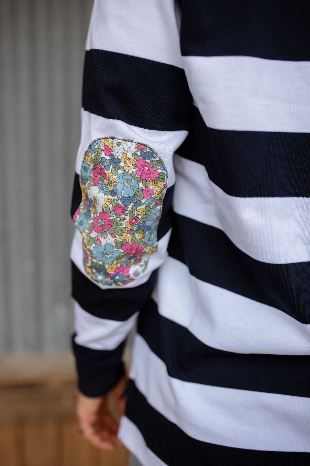 Lucy Rugby in Navy and White Stripe - H&S Heritage