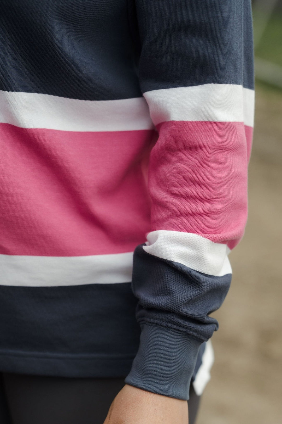 Lucy Rugby in Pink and Blue Stripe - H&S Heritage