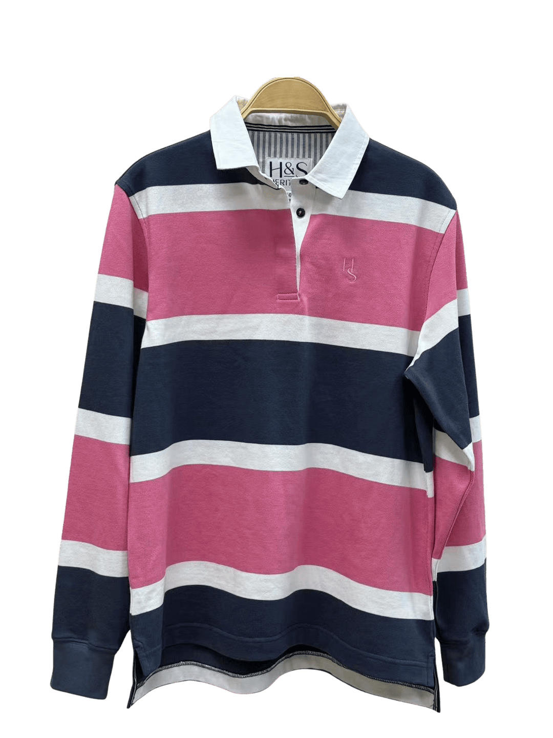 Lucy Rugby in Pink and Blue Stripe - H&S Heritage