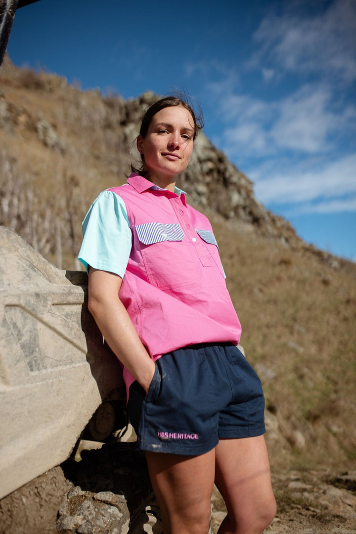Maggie Stubbies in Navy - H&S Heritage