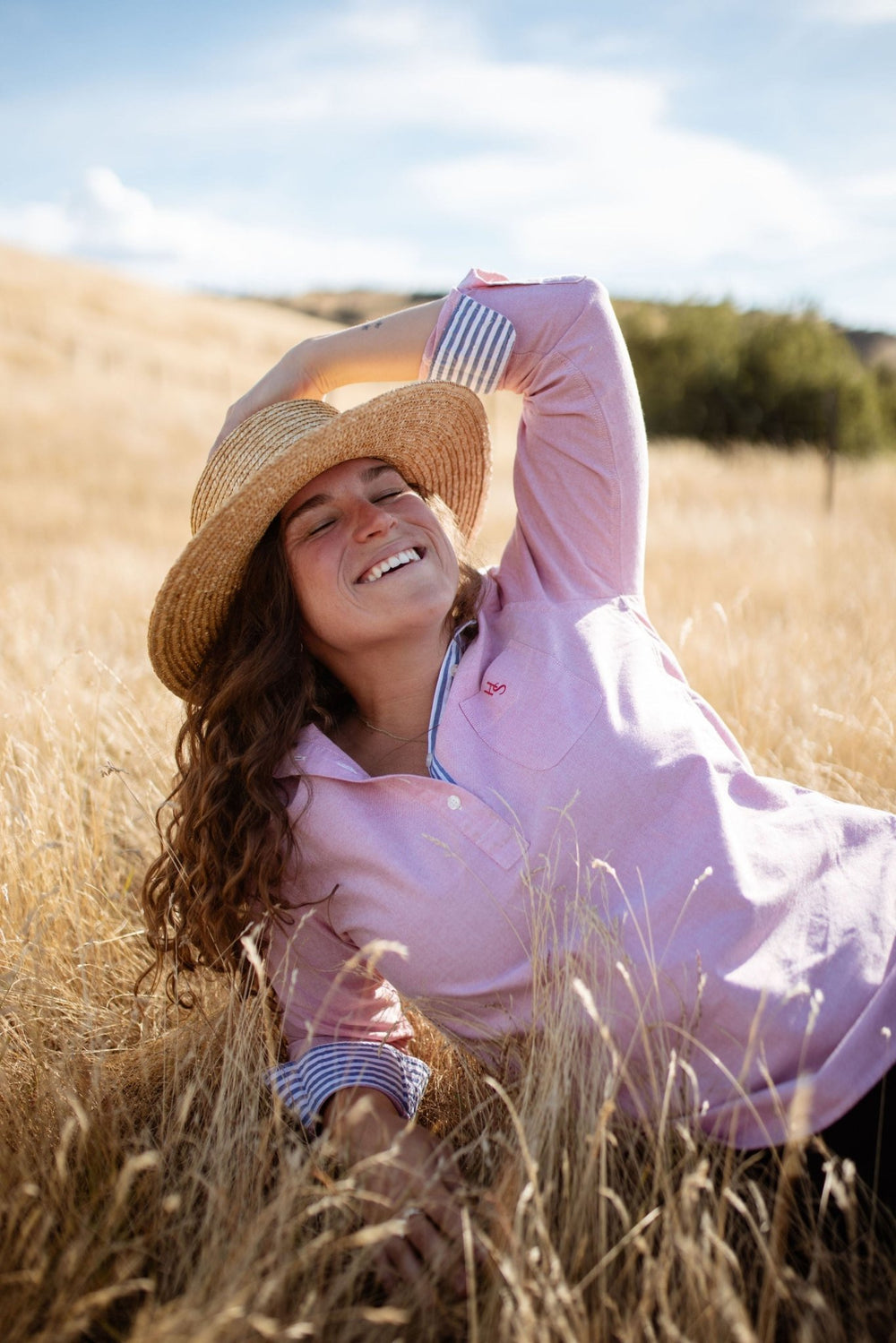 Marcia Oxford Cotton Shirt - H&S Heritage