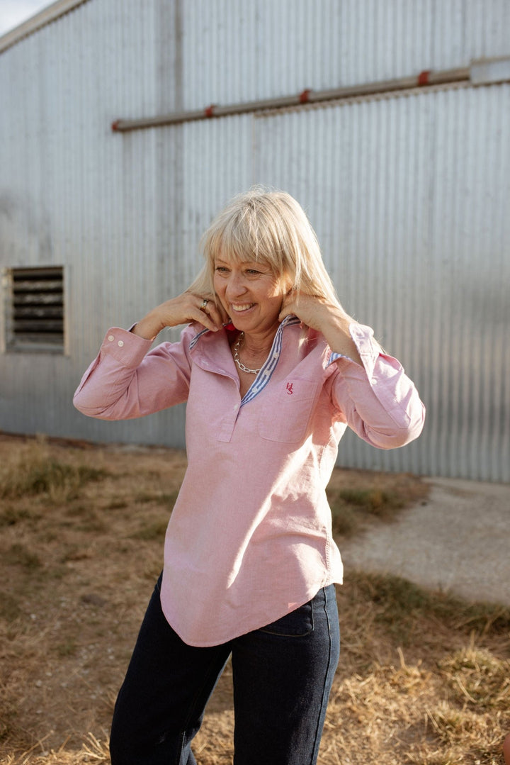 Marcia Oxford Cotton Shirt - H&S Heritage