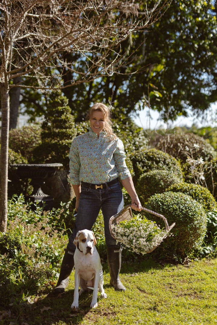 Margot Ruffle Collar Cotton Shirt - H&S Heritage