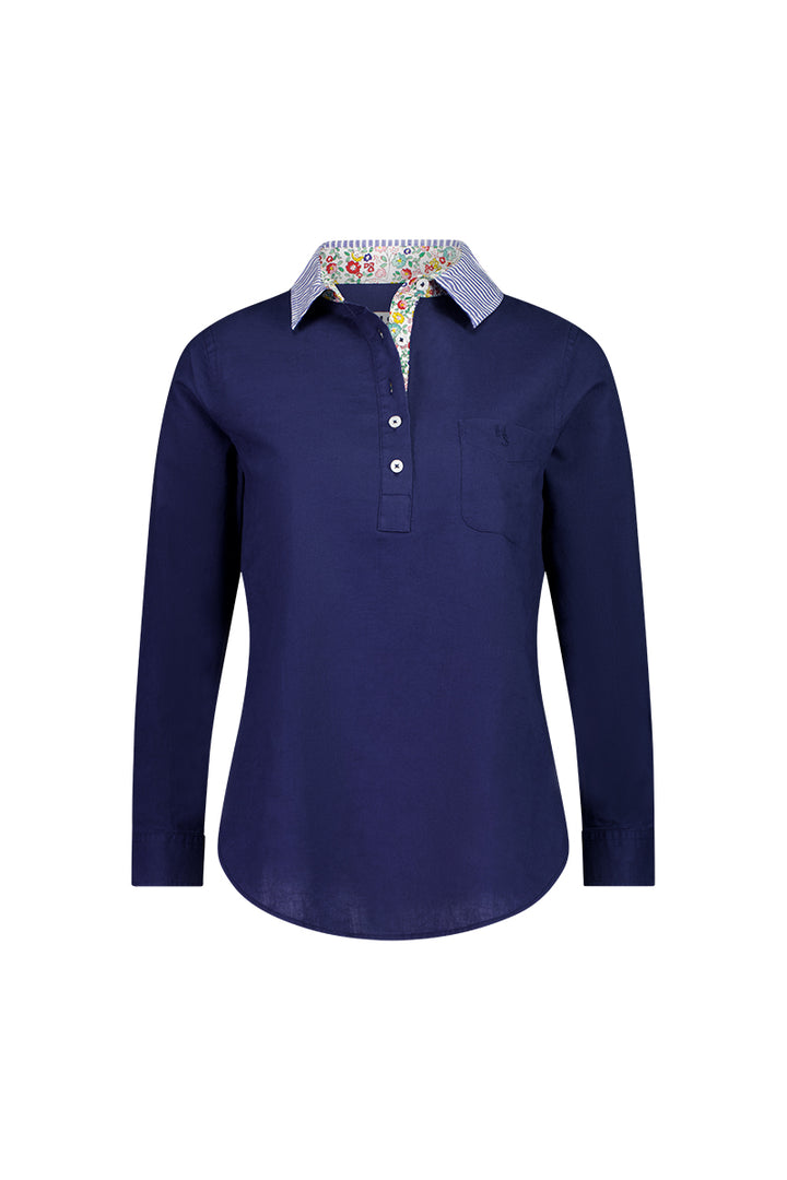 Hannah Linen Cotton Blend Shirt