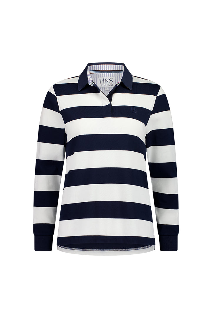Lucy Rugby in Navy and White Stripe