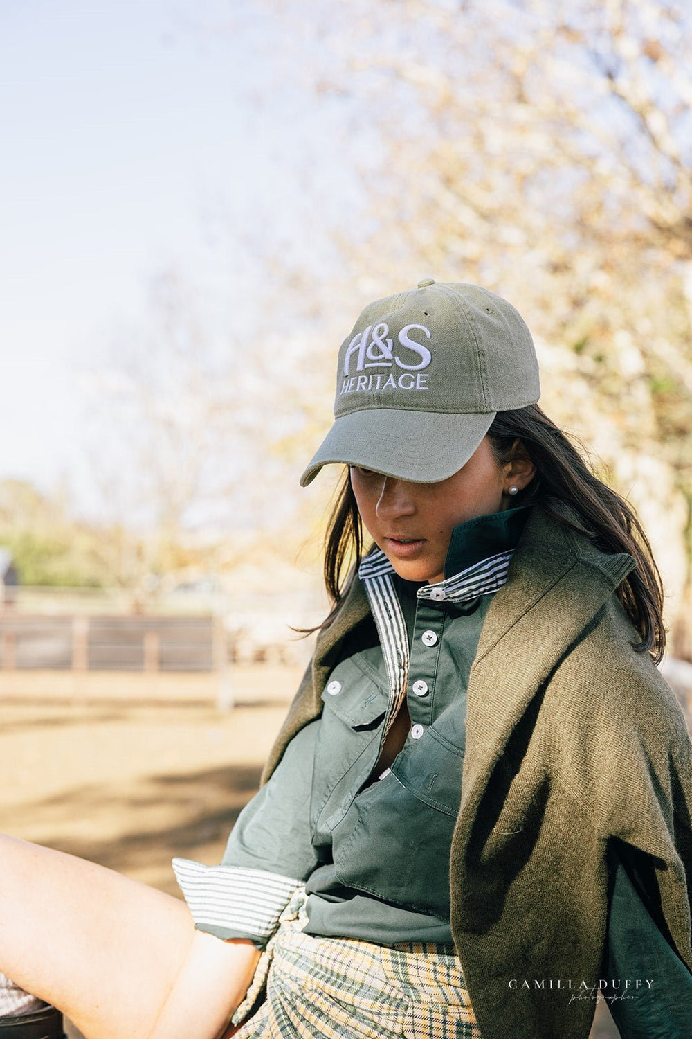 Heidi Workshirt in Forest Green - H&S Heritage