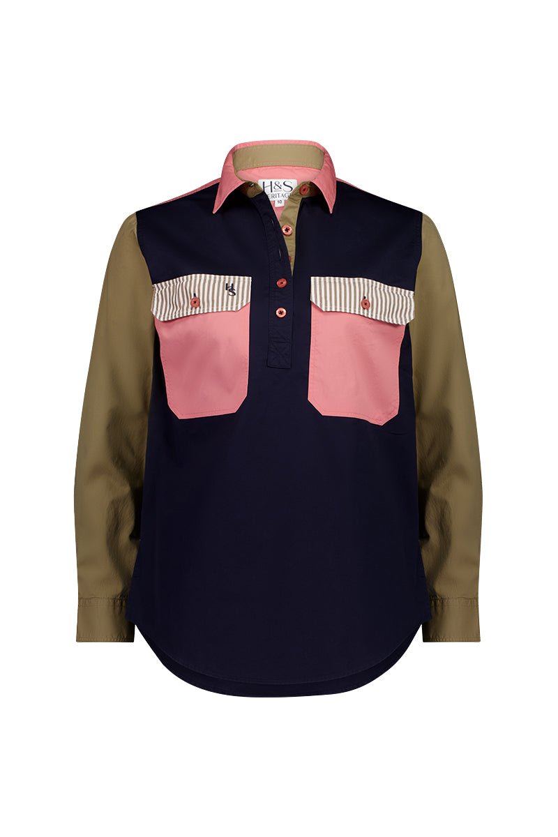 PREORDER | Heidi Workshirt in Multi Colour - H&S Heritage