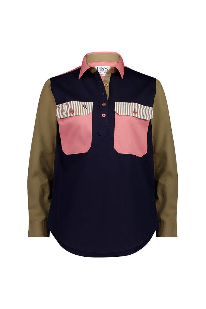 PREORDER | Heidi Workshirt in Multi Colour - H&S Heritage