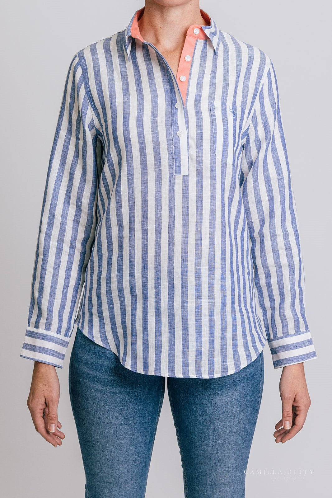 PREORDER Poppy Linen Shirt - H&S Heritage