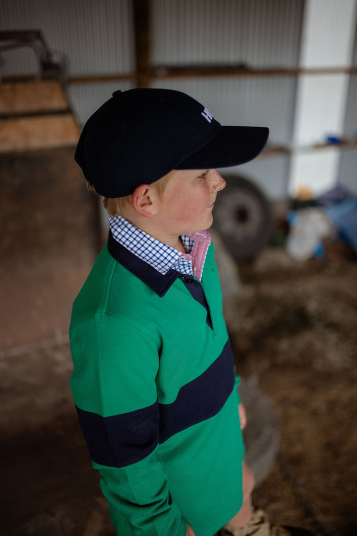 Sammy Rugby in Emerald Green and Navy - H&S Heritage