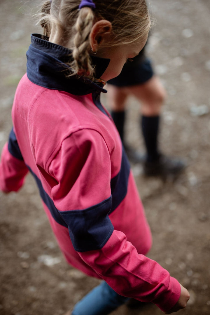 Sammy Rugby in Pink and Navy - H&S Heritage