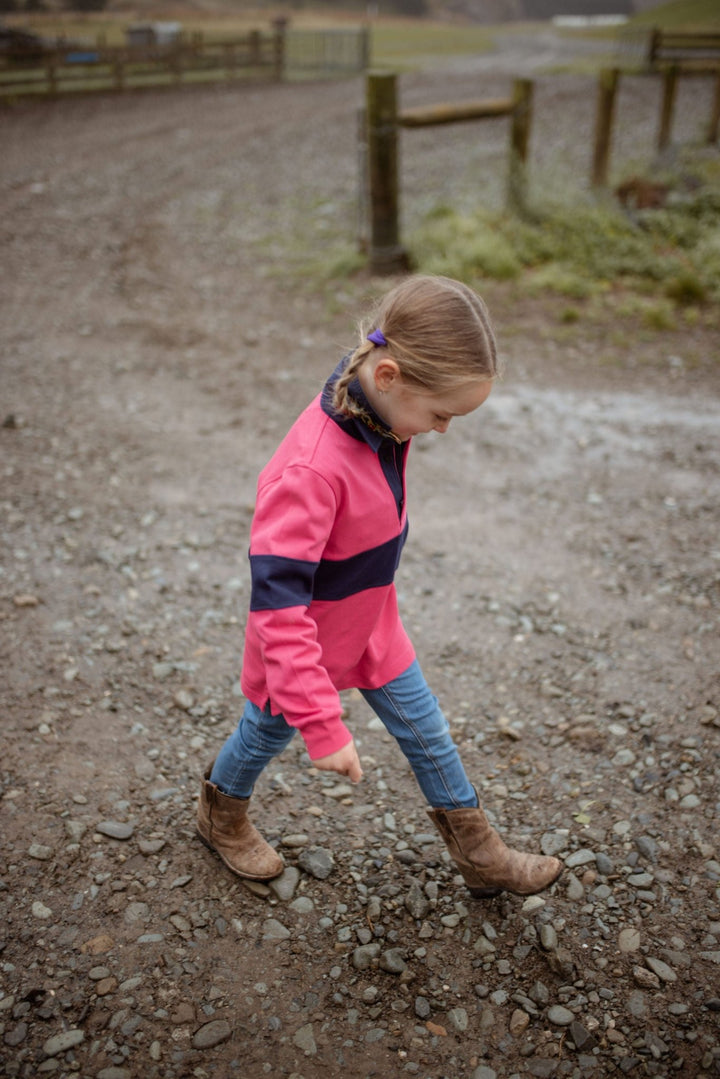 Sammy Rugby in Pink and Navy - H&S Heritage