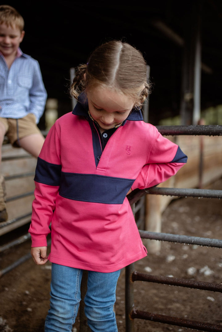 Sammy Rugby in Pink and Navy - H&S Heritage