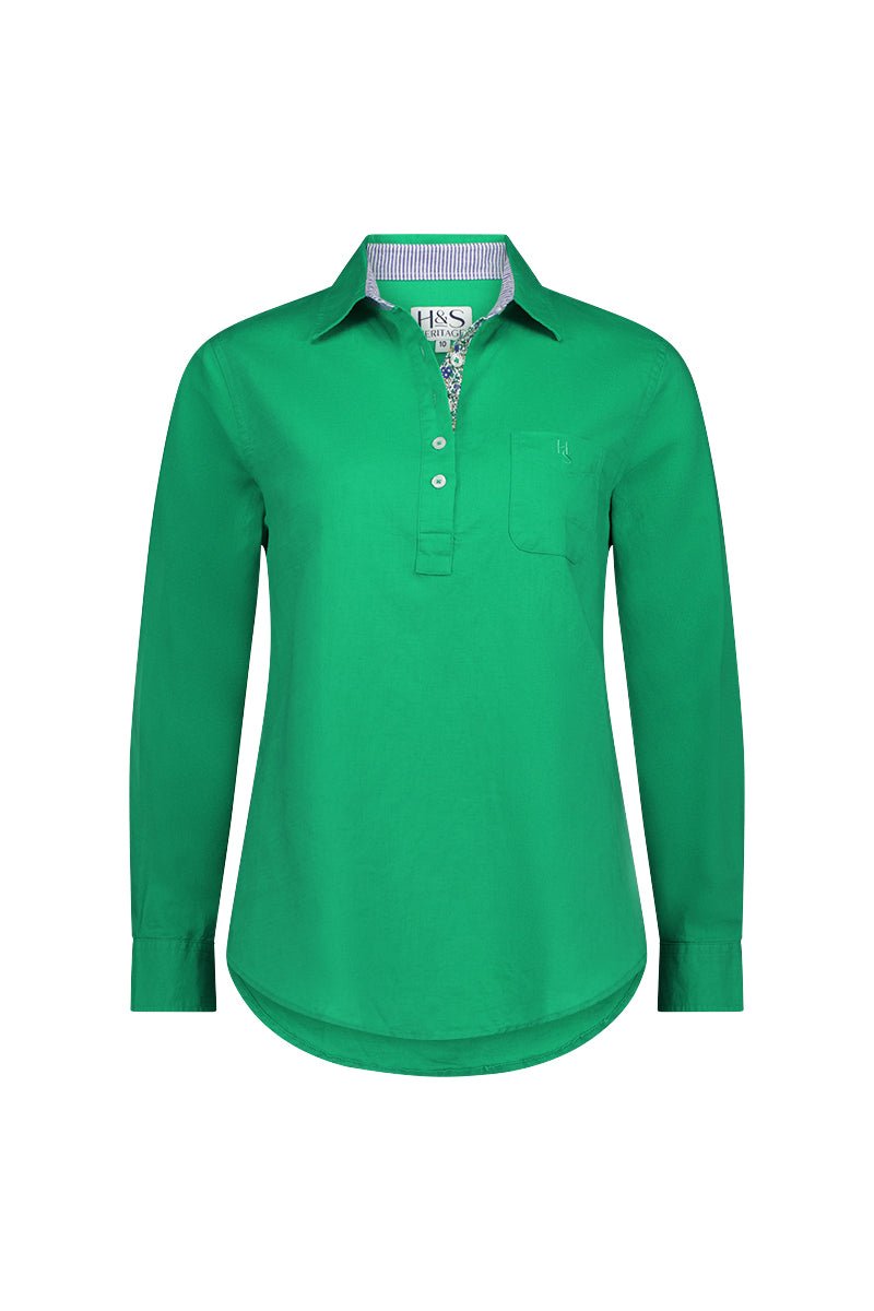Stella Linen Cotton Blend Shirt - H&S Heritage