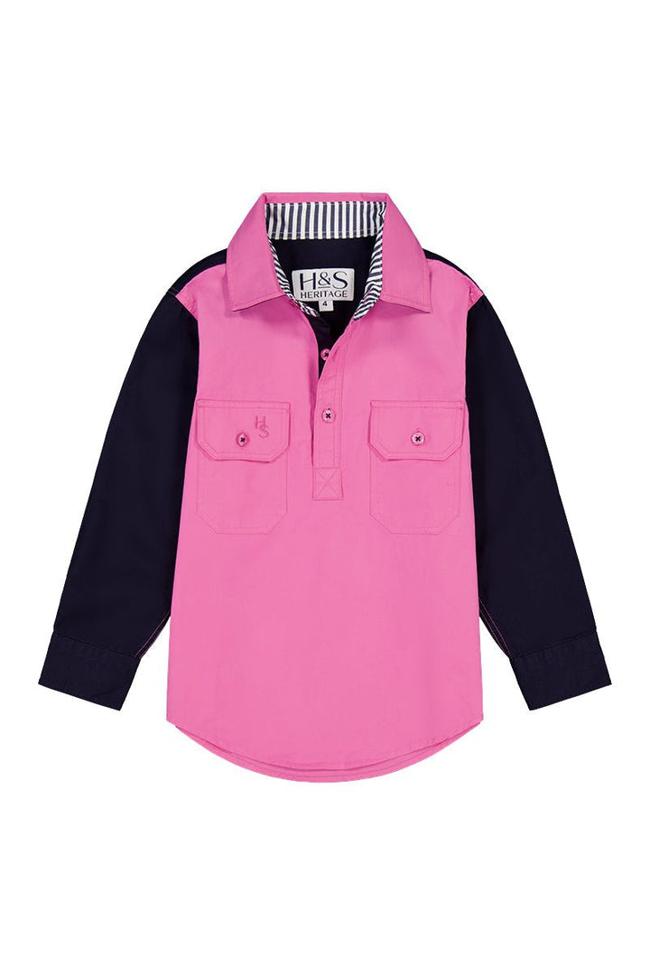 Stevie Workshirt in Multi Colour - H&S Heritage