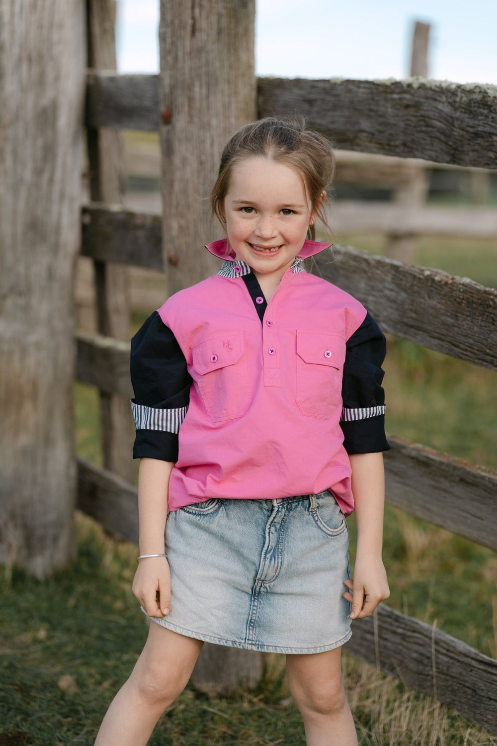 Stevie Workshirt in Multi Colour - H&S Heritage