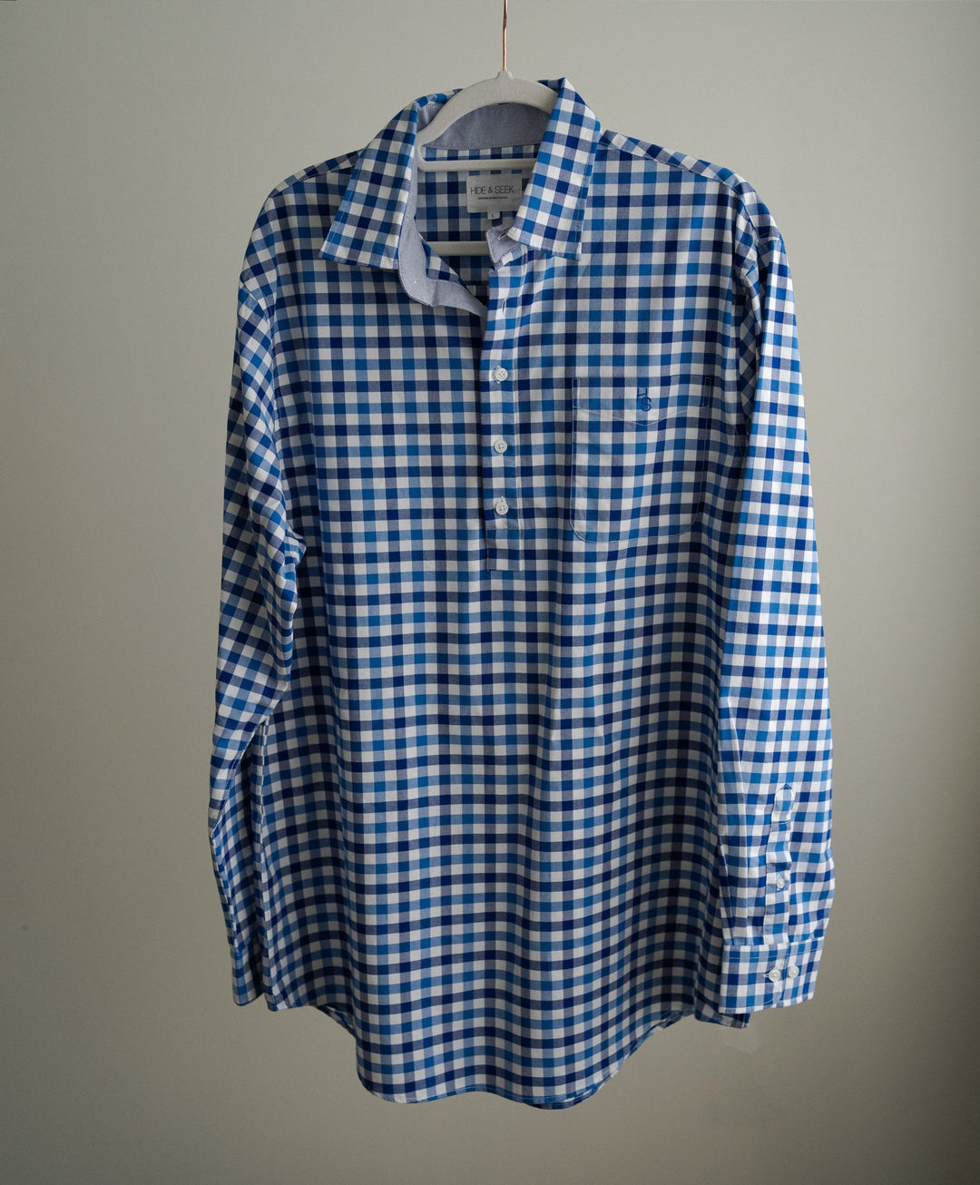 Blue Check Men’s Shirt - Hide and Seek Clothing