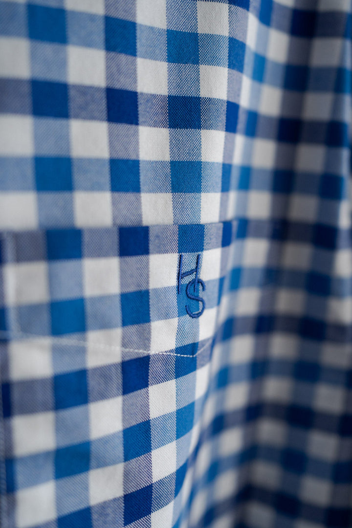 Blue Check Men’s Shirt - Hide and Seek Clothing